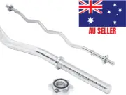 EZ Standard Size Curl Bar 1200mm Spin Locks - AU Seller