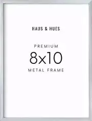 8X10, Silver Aluminum Plexi Frame