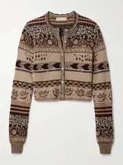 [Ulla Johnson] Ulla Johnson - Liza Jacquard-knit Cardigan - Ivory - x small x small Ivory
