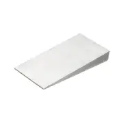 Metal Wedge Shims, 6.3x3.2x0.8" Triangle Flange Steel Wedge, Silver Tone