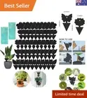 50 Pack Sticky Traps,Fruit Fly Traps Fungus Gnat Traps,Black Sticky Bug Traps...