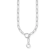 Buy Silver Link necklace with two ring clasps and white zirconia by Thomas Sabo online - THOMAS SABO Australia