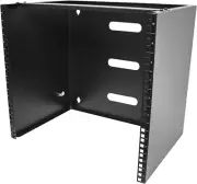 10U Wall Mount Network Rack, 14 in Deep (Low Profile), 19" Patch Panel Bracket f