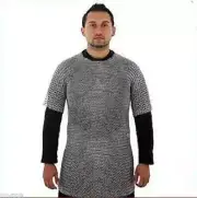 Medieval Chain Mail Shirt - Aluminium Butted Rings - Medium Size Chainmail Armor