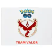 Pokemon GO Metal Collectible Pin / Badge - Teams Valor (Moltres)