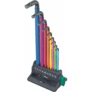 Wera 950/9 Hex-Plus Multicolor L-Key Set, Metric Sizes