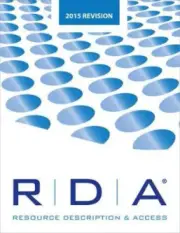 RDA: Resource Description and Access Print: 2015 Revision