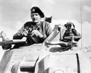 General Bernard L. Montgomery command tanks in Africa WWII 8x10 Photo 406a
