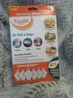 Eggies New Hard Boil Egg Cooker (6) with Bonus Egg White Separator New In Box