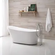 1600*730*750mm Sunny 175 Gloss White Special Shape Acrylic Freestanding Bathtub