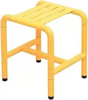 FFSPIIO Tub Shower Stool, for Elderly Disabled Handicap Old Man Bath Chair with Non-Slip Rubber Feet Bathroom Shower Bench Shower Chair(Yellow)