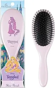 Kai KK2108 Disney Princess Rapunzel Hair Brush, Comfortable for Hair and Scalp, Poly Hair Brush, L