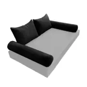 |SLIPCOVER ONLY| S4 Outdoor Bolster Backrest Pillow Cover Pipe Trim Queen AD109