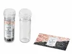 ASDFKITTY*日本 ECHO 透明玻璃研磨罐-100ML-磨鹽.磨胡椒粒.花椒.孜然-日本正版商品