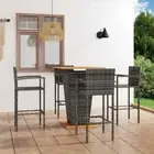 Outdoor Bar Set Table Stools Furniture Chairs Patio Garden 3/5 Piece vidaXL