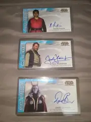 2002 Topps Star Wars: Attack of the Clones Widevision Auto Autographs x3 Card...