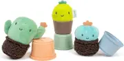 Ingenuity Calm Springs Nesting Rattles for Baby 3 Months & Up, Stackable Toys...