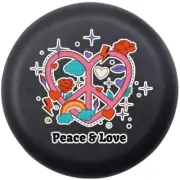 Retainer Case Peace & Love Orthodontic Case with Mirror Compatible with Invisali