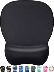 Ergonomic Mouse Pad with Gel Wrist Rest, Comfortable Mousepad with Smooth Wrist