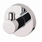 Towel Rack Wall Hook Robe Holder Phoenix Bathroom Round Chrome Radii RA897CHR