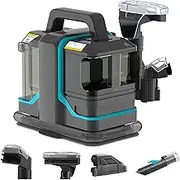 Handheld Spot Carpet Cleaner, Portable Carpet & Upholstery Cleaner Machine, 450W 11Kpa Strong Suction Spot & Stain Remover with 2 Brush for Pets Stairs Car Seat Couch
