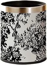 Fonowx 10L Round Waste Container for Kitchen Room, Tree, as described