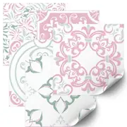 [Namly Design] Tiles Sticker - Fineline Rose / 24 pcs