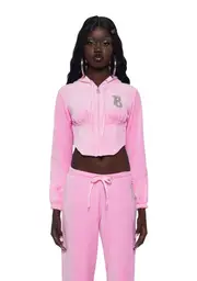 [Dolls Kill x Bratz] Keep It Glossy Corset Hoodie