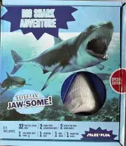 Big Shark Adventures - Shark Tooth Excavation Kit + Book + Case + Magnify Glass
