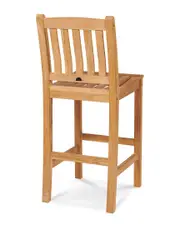Curated Maison Michele 3-Piece Teak Square Bar Height Outdoor Dining Set