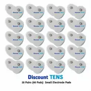 TENS Small Snap On Electrode Pads, 20 Pairs (40 Pads)