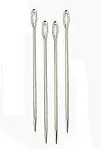 SSKR Pack of 4 Pcs Sack Stitching Needles or Suvva Needles for Gunny Bag Stitching | Metal Straight Tip for Sack Packing, Book Binding Etc. (Size : 5.5 Inch Long)