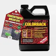 COLORBACK Red Mulch Dye, 3,200 Square Feet Coverage – Mulch Colorant for Landscaping & Garden Beds, Wood Mulch Dye, Mulch Color Restorer & Playground Bark Mulch, Eco-Friendly Mulch Paint – 1-Quart