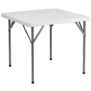 Flash Furniture Elon 2.85' Square Plastic Folding Event Table for Indoor/Outd...