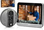 Advwin WiFi Video Peephole Doorbell Camera, 5.7 inch Wireless Video Intercom System with Monitor, Support Monitoring, Dual-Way Intercom, Night Vision, Cloud SD Storage for Villa Home Office Apartment