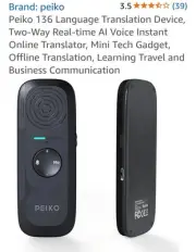 Language Translator Device,Two-Way Real-Time AI Voice Instant Translator,Mini