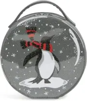 NEW/NWT Vera Bradley WHIMSY ORNAMENT COSMETIC Bag PENGUIN PAIR Makeup Christmas