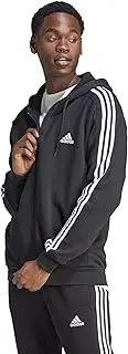 [adidas] Sportswear Essentials 3-Stripes Men's Full-Zip Fleece Hoodie