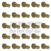 (25 PACK) 1/2 HOSE ID TO 1/2 FEMALE NPSM SWIVEL BRASS ADAPTER FITTING W/ GASKET