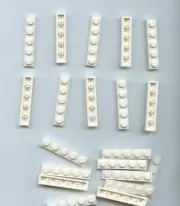 LEGO x 20 White Plate 1 x 5 bulk lot 78329