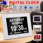 Dementia Clock 8 Inch Large Font Digital Alarm Clock Day Date Year For Seniors
