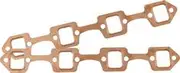 Aeroflow Sbf Rectangle Exhaust Gaskets Copper Embossed 289 302 351 Ford Pairaeroflow - AF1854-1404