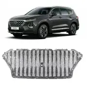 Chrome Front Grille Mesh Grill Bar Vent Trim Fits for 2019-2021 Hyundai Palisade