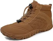 [FLIOZY] Men's Women's Barefoot Boots Snow Boots Wide Toe Box Zero Drop Barefoot Winter Shoes for Hiking Vindra Flex Technology Minimalist Outdoor Boots