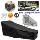 Heavy Duty Garden Rattan Bed Sunbed Sun Lounger Rain Waterproof Furniture Cover