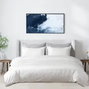 LINENOVA Soft Cotton Blend Quilt Cover Set - King,White