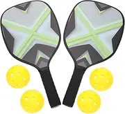Generic Paddle Lightweight Rackets with Balls for Outdoor Fun Durable Material Interactive Sports Kit for Eye Catching Design for Engaging Play