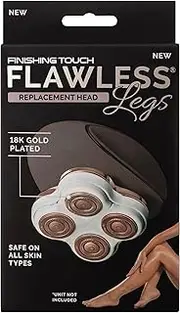 Finishing Touch Flawless Legs Replacement Heads 1 Pack | Compatible with Flawless Legs, No Nicks, Cuts or Irritation, 4 Floating Heads, All Skin Type