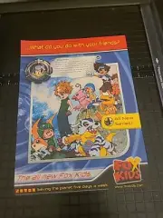 Digimon Fox Kids Print Ad 2000 8x11 Great To Frame