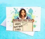 Stranger Things Robin Funny Birthday Card KimWestARt